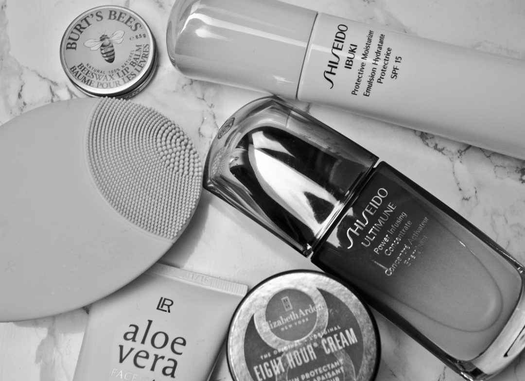 skincare favoriten header LR SHISEIDO ELIZABETH ARDEN FOREO
