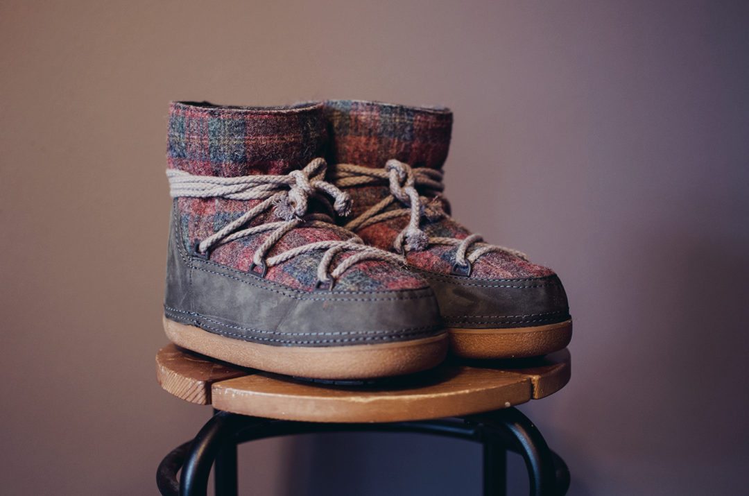 ikkii boots schottenmuster
