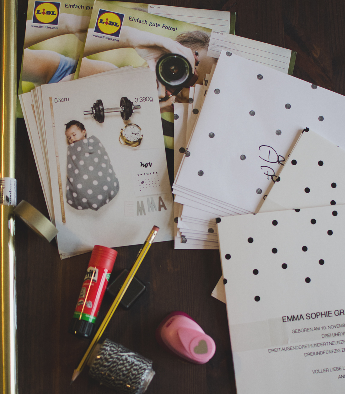 emma geburt karte fashionpuppe 1