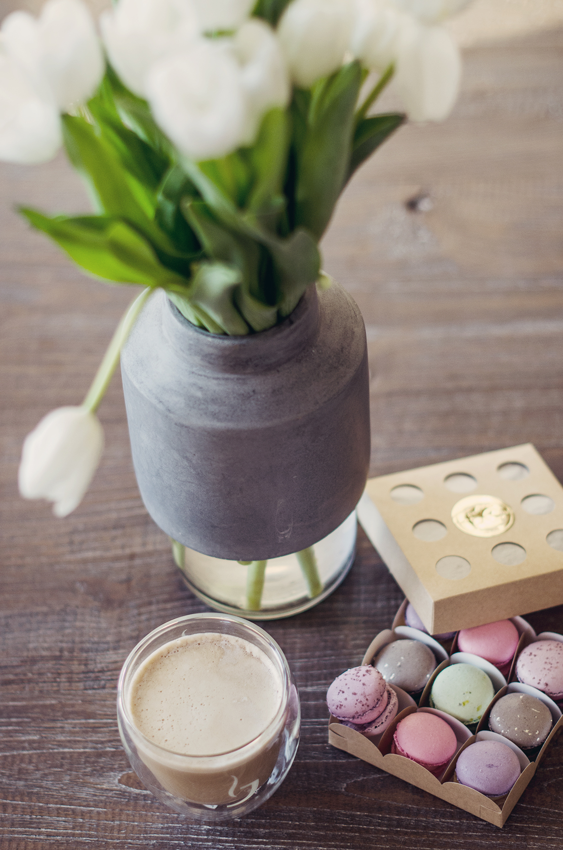 macarons MENU vase kaffee jacobs