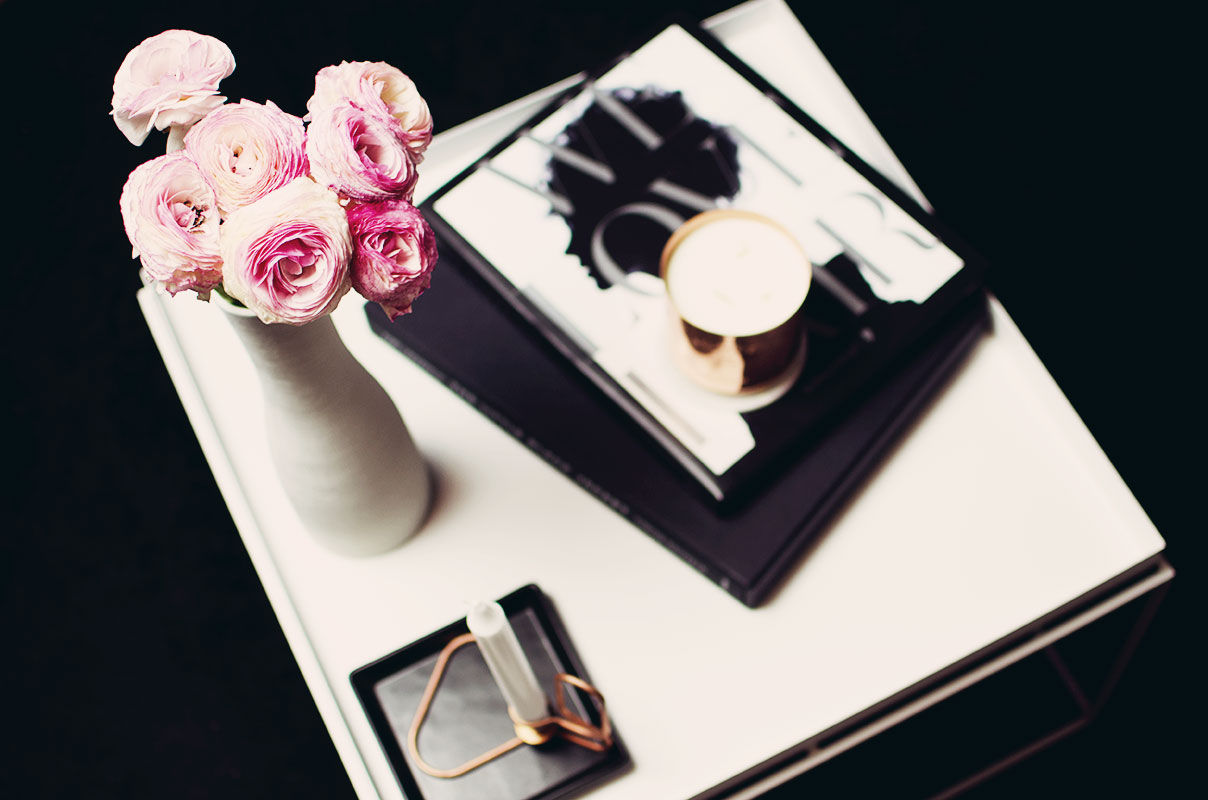 coffee table black copper
