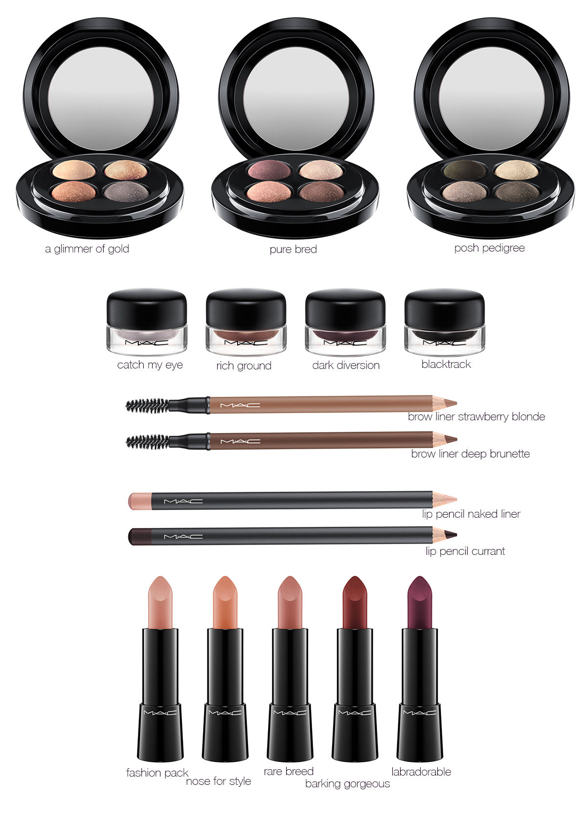 mac haute dogs produktpallette 1