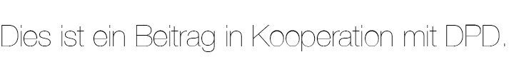 beitrag in koop mit dpd