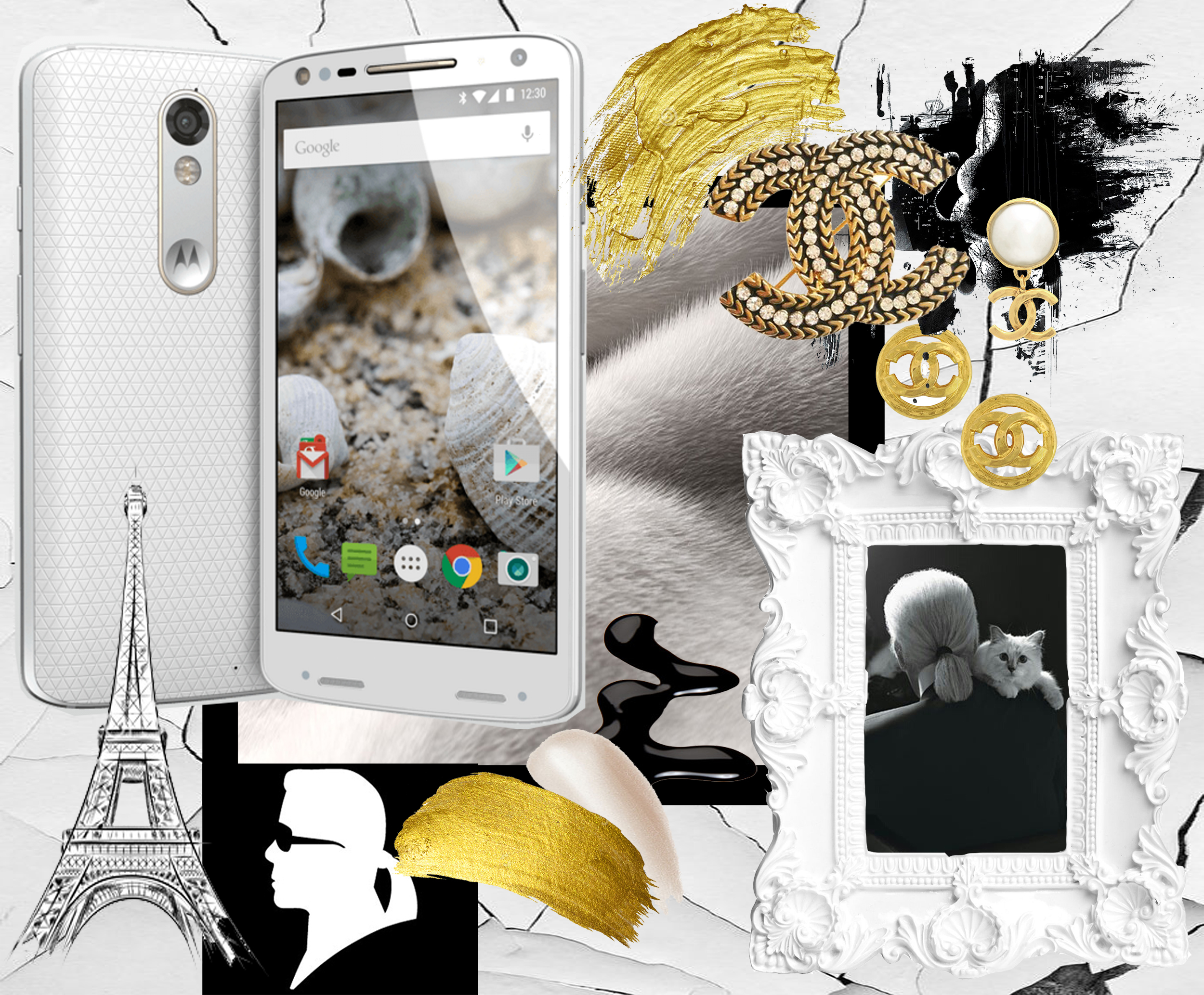 motorola karl lagerfeld moto styler moto force smartphone