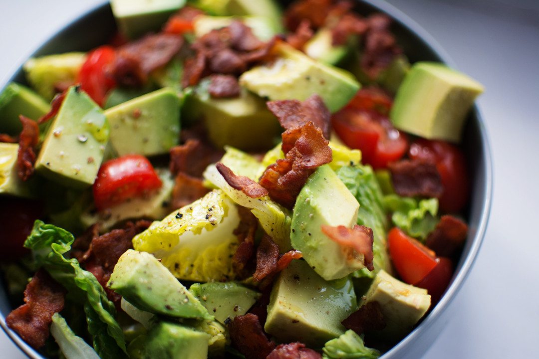 super BLT salad bowl paleo low carb