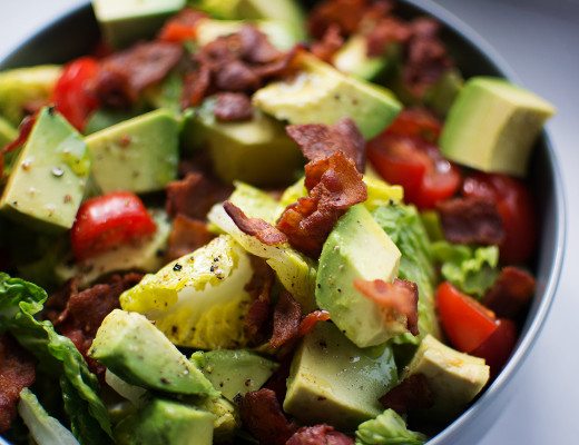 super BLT salad bowl paleo low carb