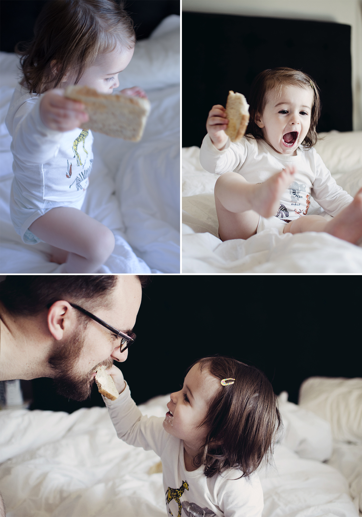 Emma hat ihre ganz eigenen Vorstellungen von Tischregeln und mag Essen im Bett