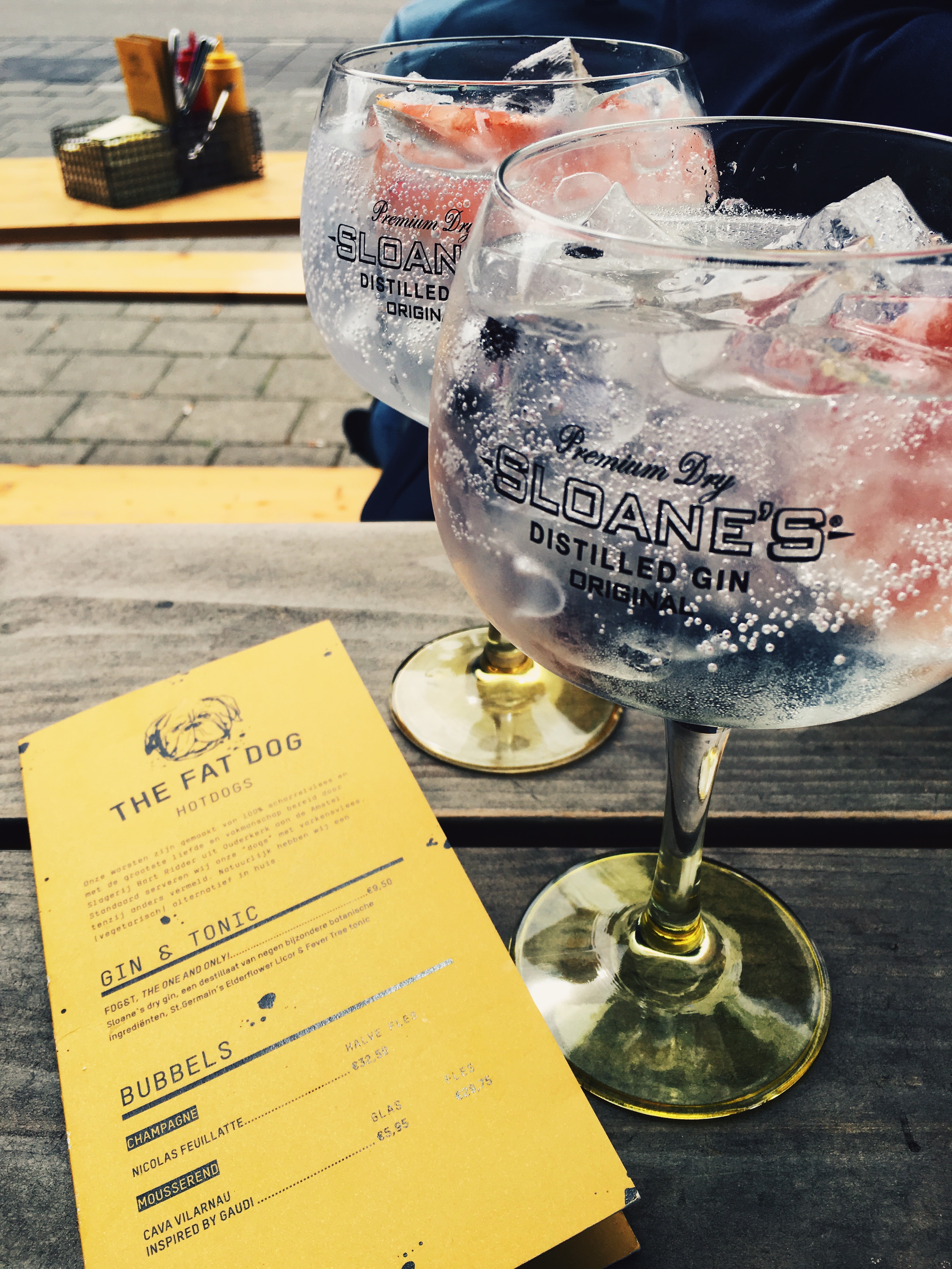 amsterdam anna frost fafine the fat dog hot dog gin and tonic