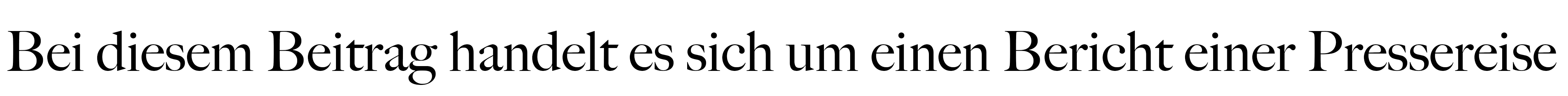 Bei diesem Beitrag handelt es sich um einen Bericht einer Pressereise